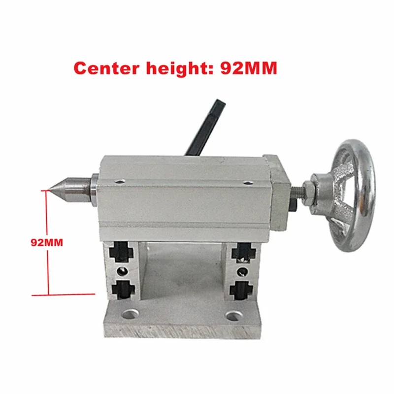 

70/92mm cnc router rotary axis activity tailstock for PCB engraving machine