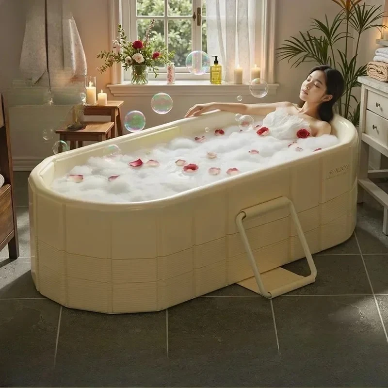 

Складная ванна для взрослых, установка не требуется. Утолщенная и поднятая двойная ванна, складная ванна. Детская ванна