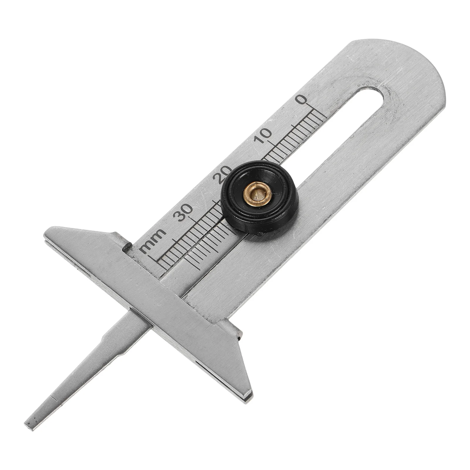 

Tire Tread Depth Gauge Stainless Iron 0-30mm Vernier Scale for Accurate Measurement Safety Driving Compact Design Versatile Tool