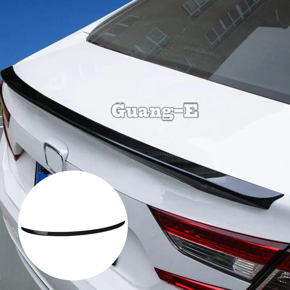 For Honda Accord 10th 2018 2019 2020 2021 2022 2023 Car Body Rear Tail Spoiler Side Triangle Wing Window Bezel Trim Stick Cover