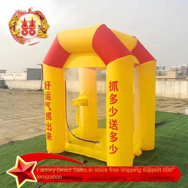 Aufblasbare Geldgreifer-Requisiten