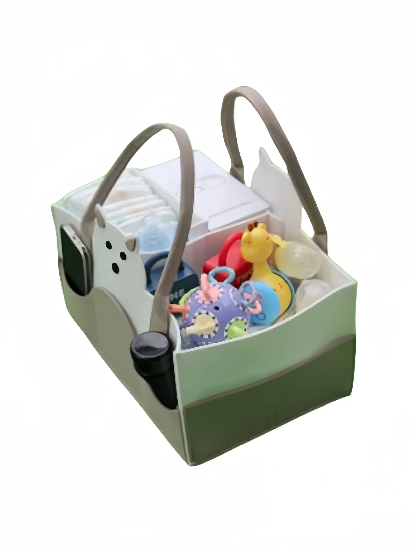 Multi-functional felt nappy bag new felt nappy storage bag handheld mummy bag mother and baby storage bag