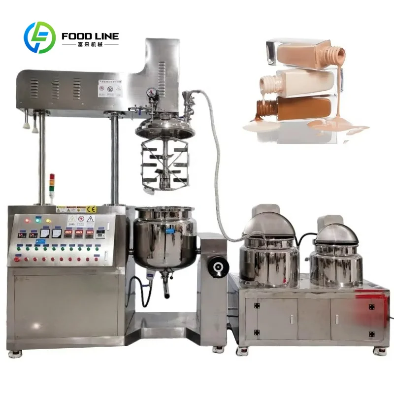 Customized Shampoo Soap Making Machinery Cosmetic Mixer Vacuum Homogenizer Emulsifier