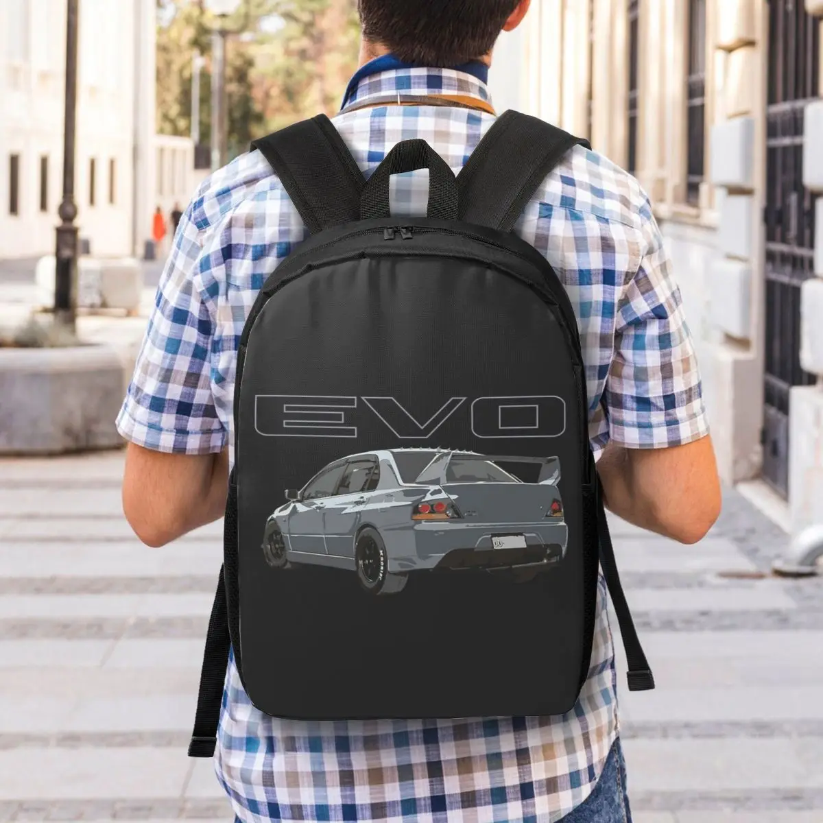 Evo 9 Graphite Gray Woman Backpacks Boys Girls Bookbag Fashion Children School Bags Portability Laptop Rucksack Shoulder Bag