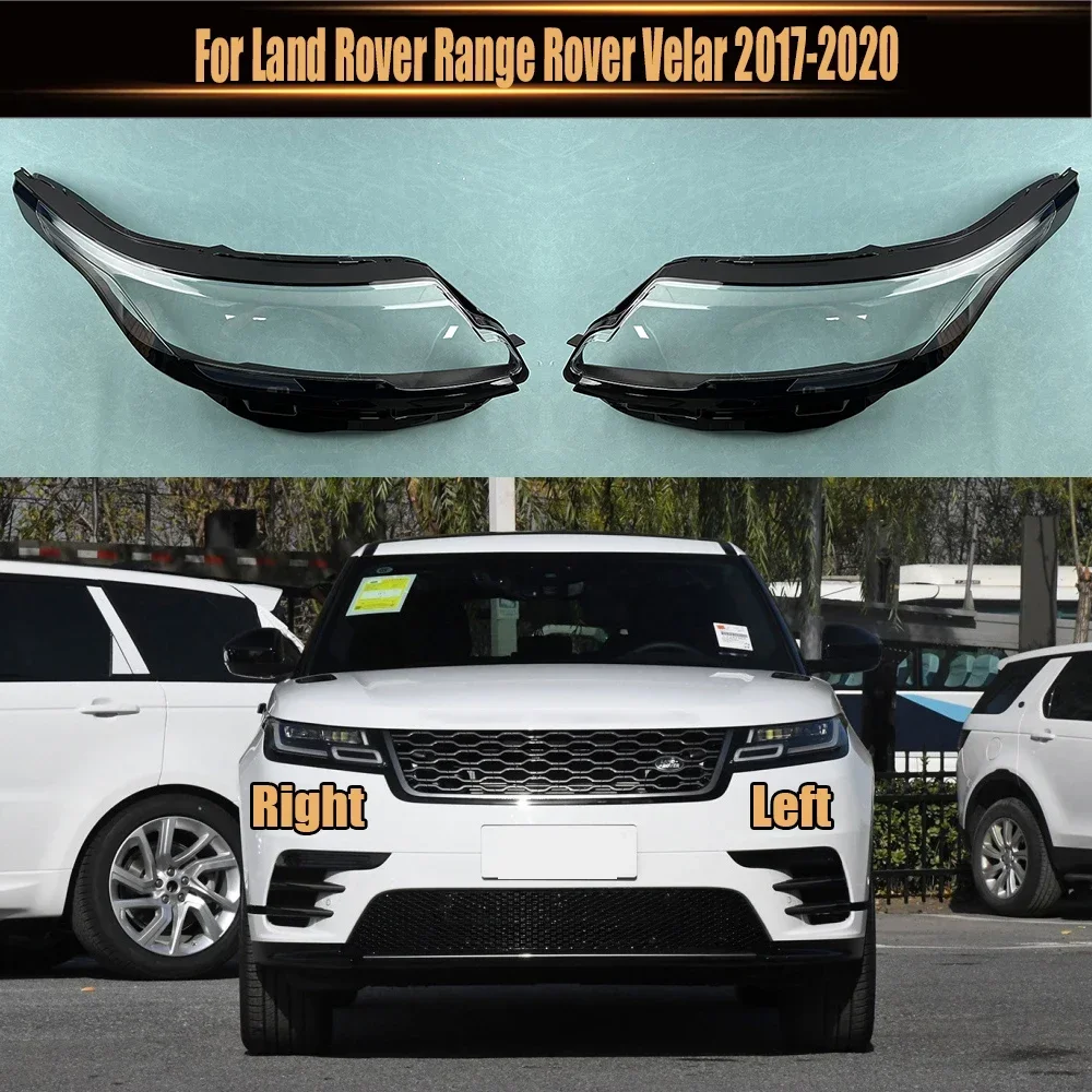 

For Land Rover Range Rover Velar 2017-2020 Transparent Lampshade Lens Headlamp Cover Front Headlight Shell Lamp Shade Plexiglass