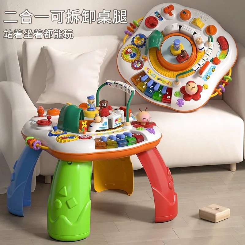 Guyu game table infant early education puzzle multi-functional baby vocal learning toy table 1-3 years old