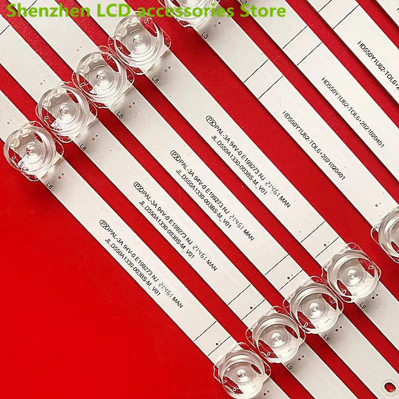 POUR HD550Y1U62-T0L6 JL.D550A1330-003BS-M_V01 + 2021020401 SVH55 52.5CM 100% NOUVEAU bande de rétroéclairage LED