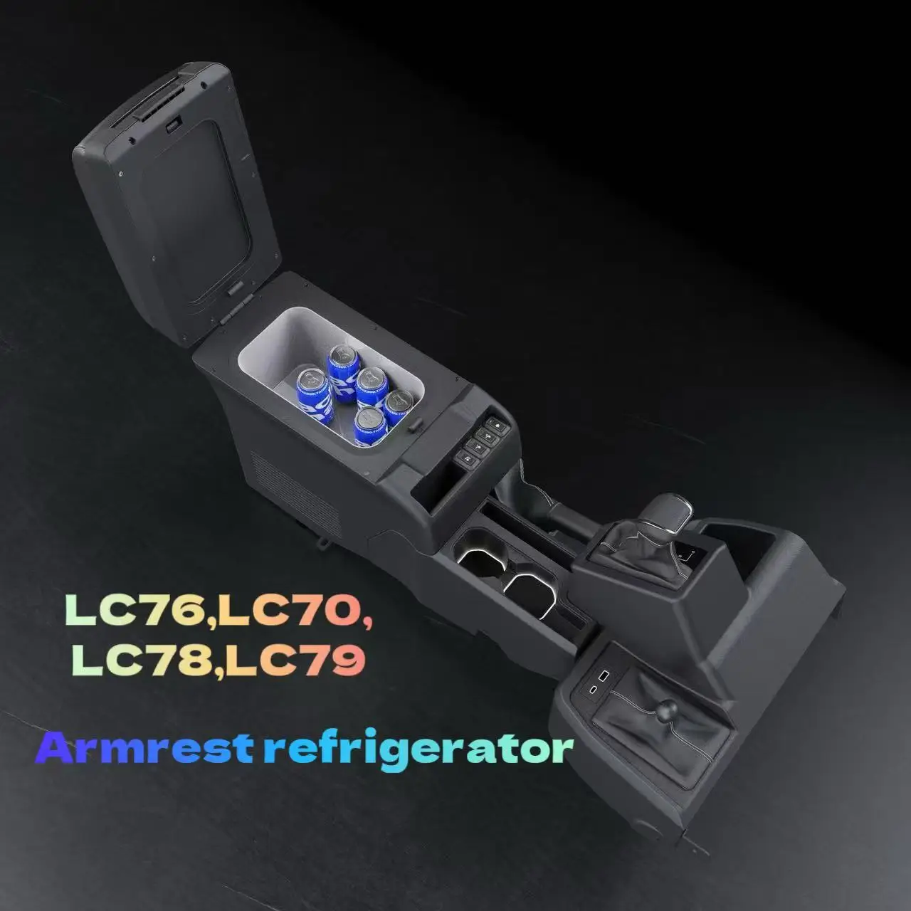 Car Armrest Refrigerator for  Land Cruiser LC70 FJ LC76 LC78 LC79 Interior Upgraded Saddle Cooling Mode Freezer