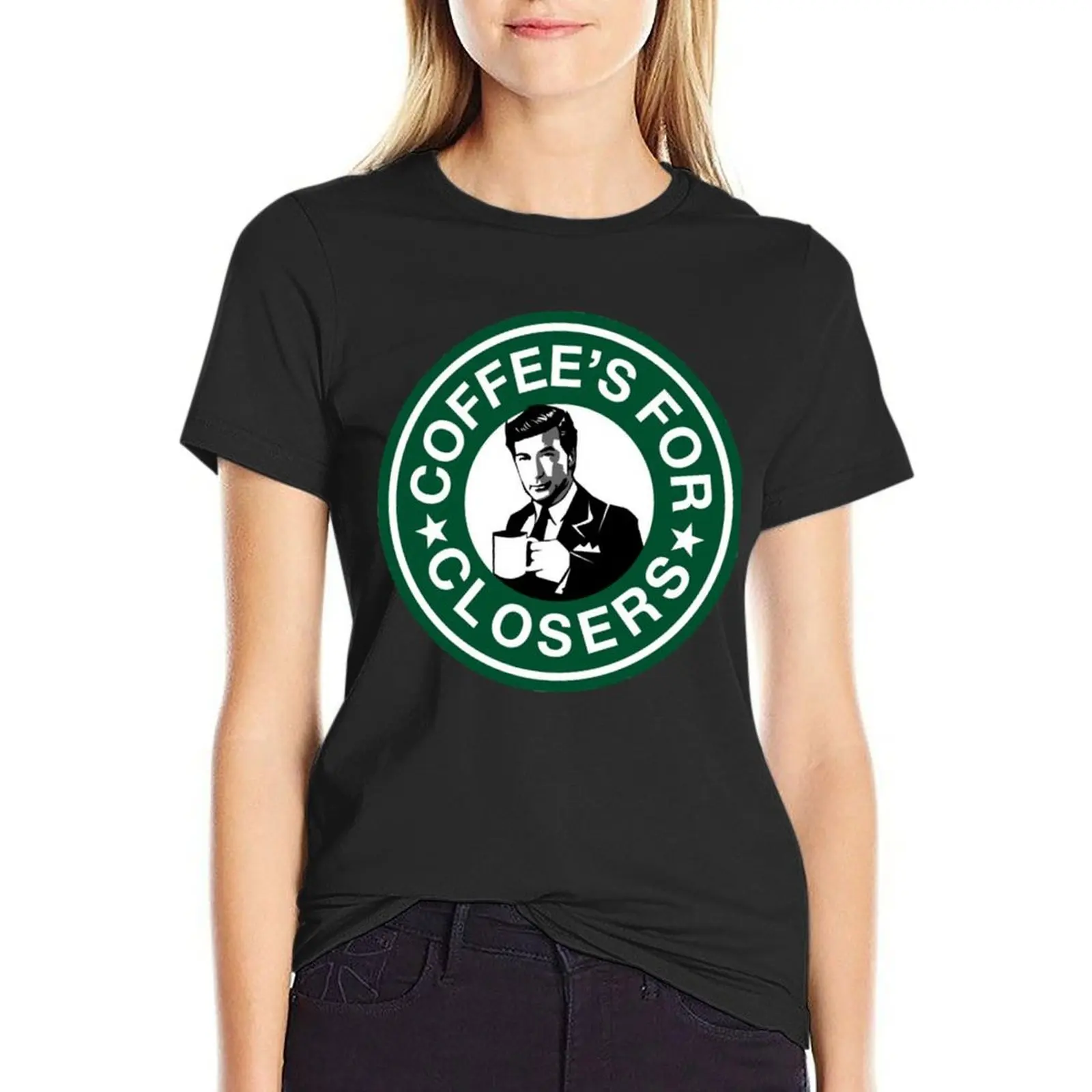 

Coffee's For Closers T-Shirt heavyweights graphics female fashion woman blouse 2025