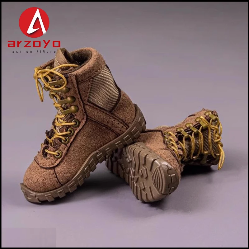 In Voorraad 1/6 Schaal SK012 Mannelijke Soldaat Lace-up Woestijn Laarzen Holle Schoenen Combat Laarzen Fit 12 ''Action Figure body Poppen