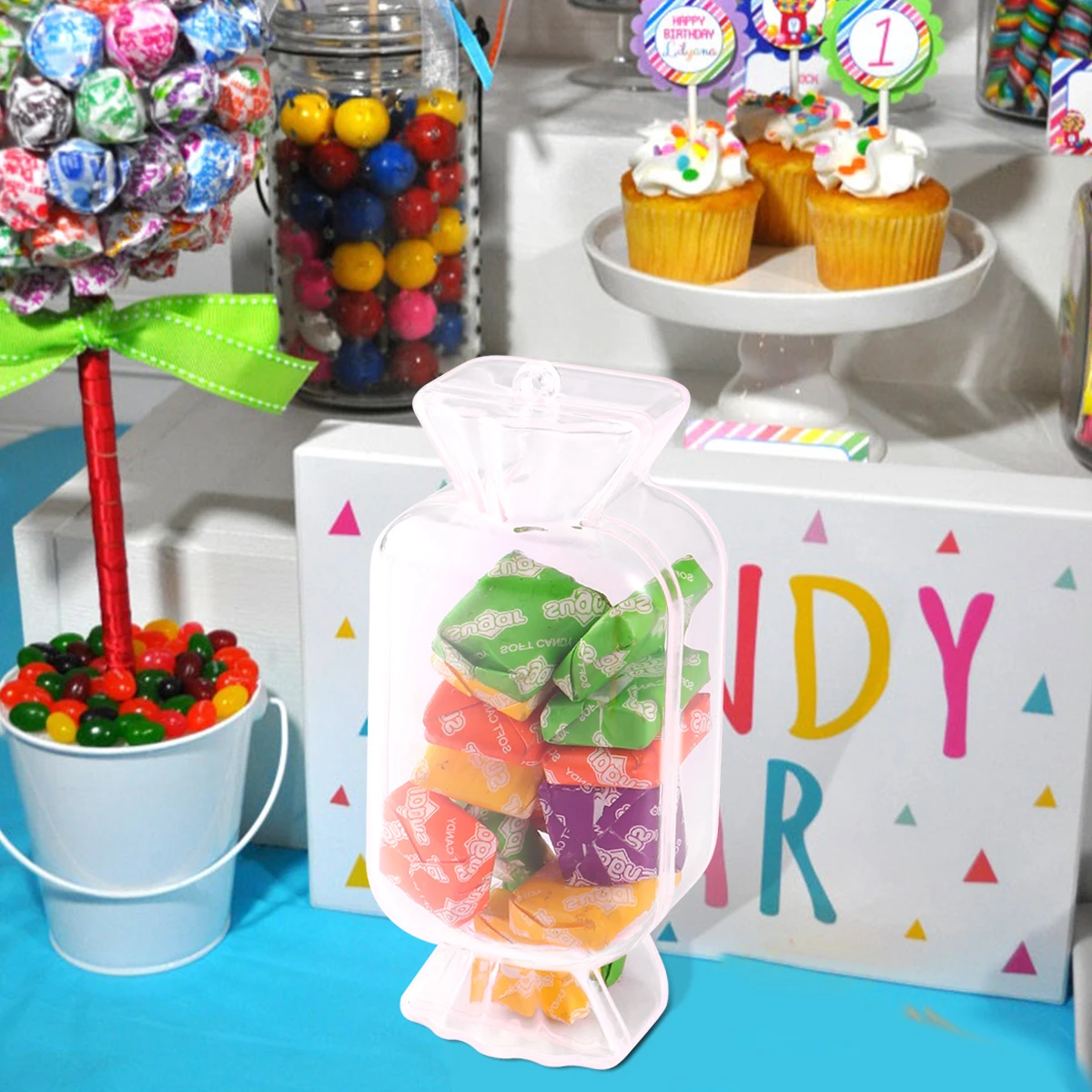 

12Pcs Candy Box Mini Plastic Candy Containers Creative Gift Box for Birthday Christmas Baby Shower Party Favors