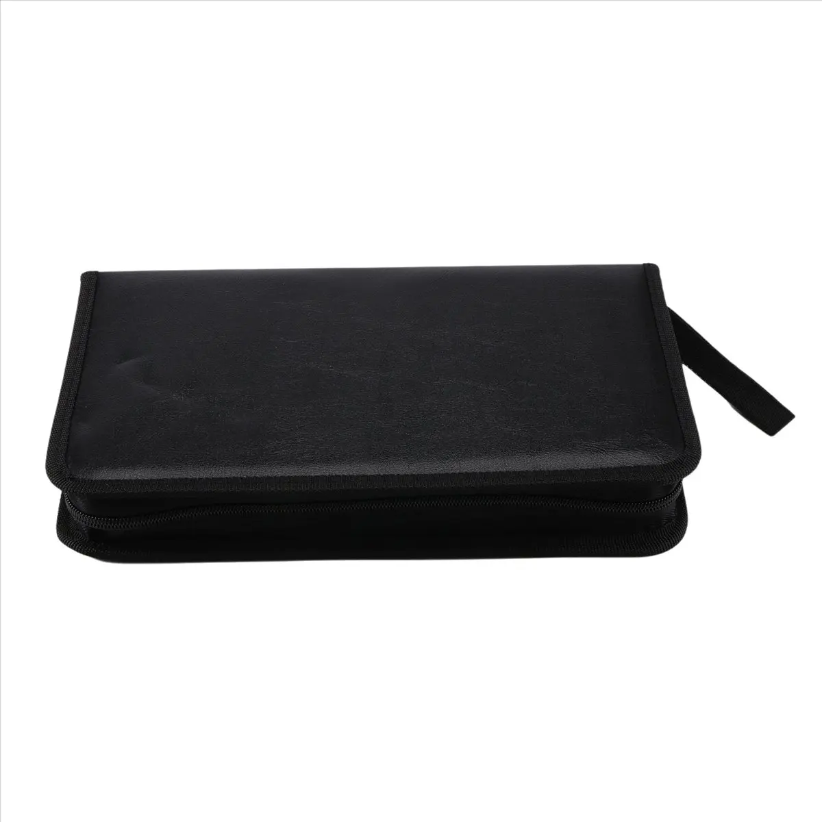 DT75BG 80 VCD DVD CD Faux Leather Case Storage Holder Organizer Black