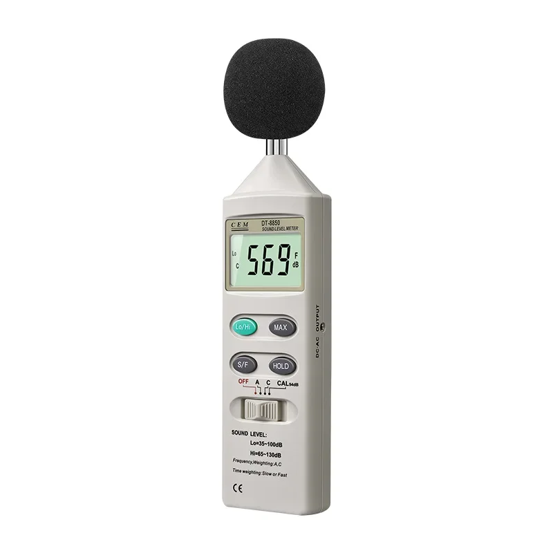 

DT-8850 High Precision Detectable Noise Detection Sound Tester Sound Level Meter Household Noise Tester Decibel Meter