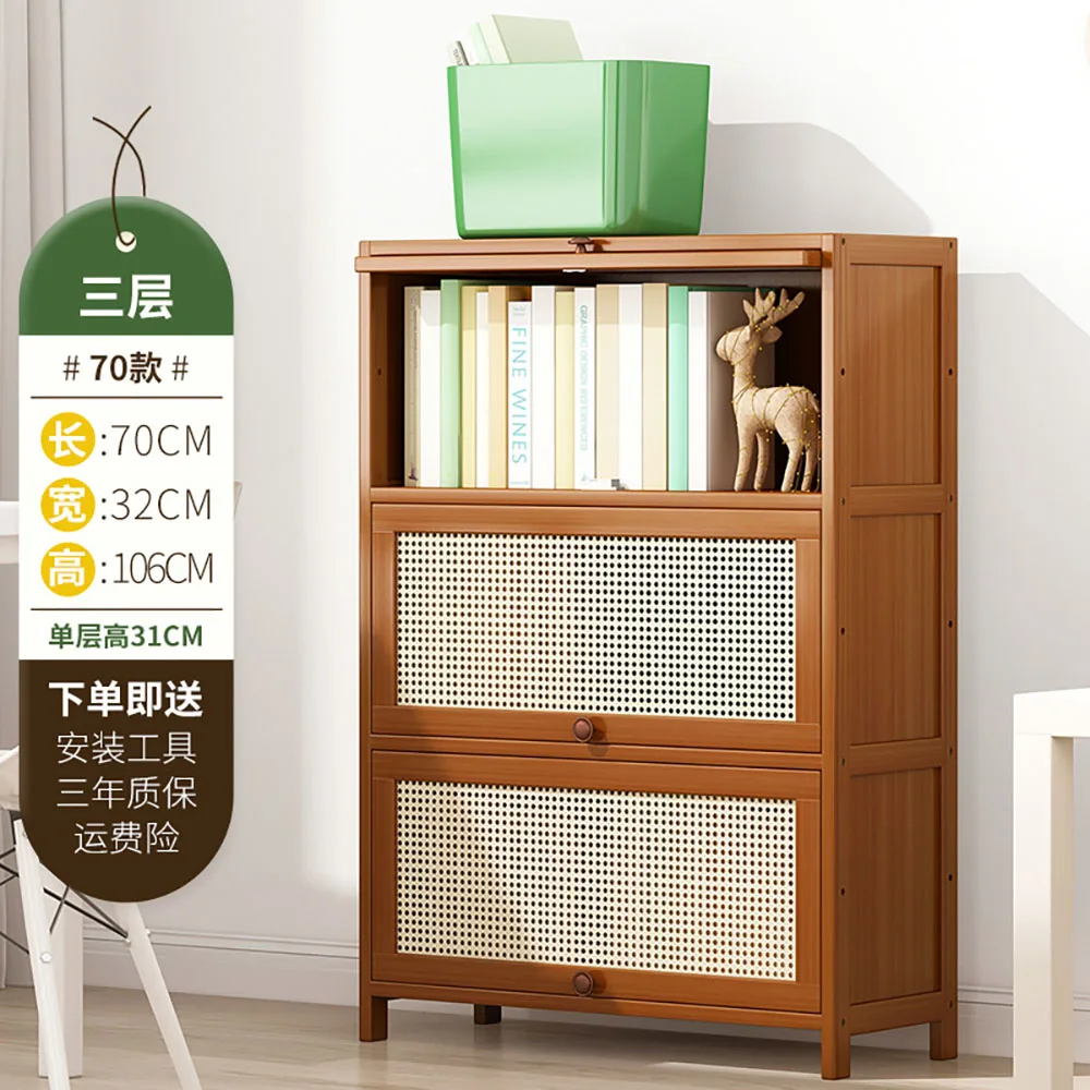 Floor Standing Bookshelf Tree Shaped Wooden Floor Standing Desk Speaker Bracket Installation Bookshelf Rotating Bookshelf