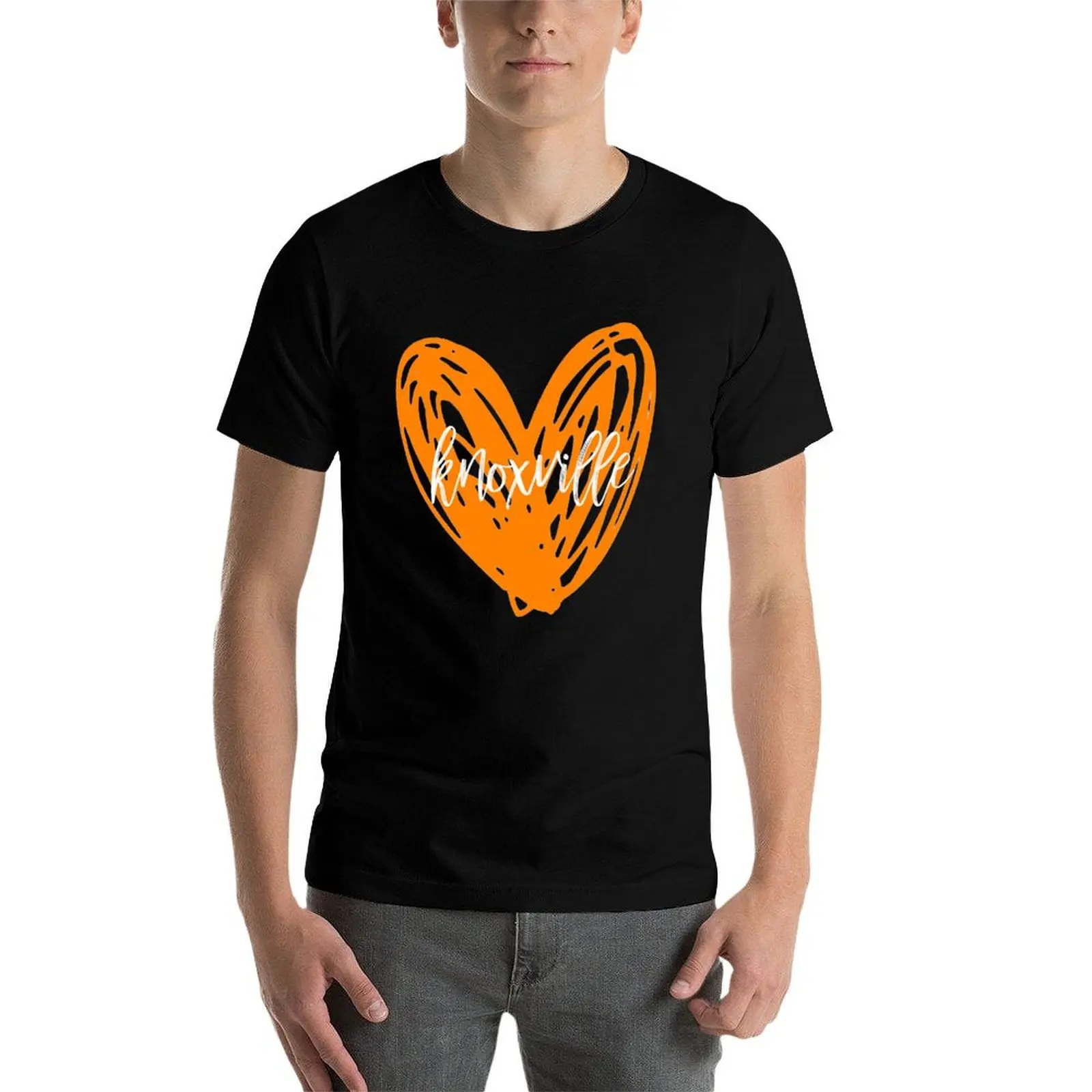 

Knoxville Heart T-Shirt cotton tshirt 100% t shirt man luxury t shirts with prints T-Shirt