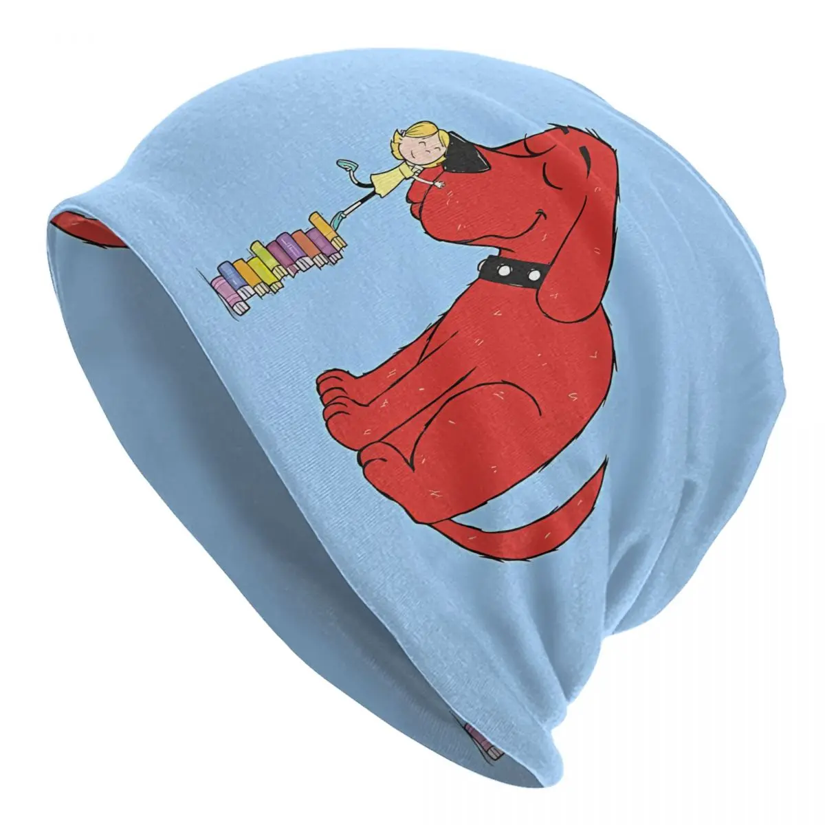 Art Bonnet Homme Autumn Spring Thin Hat Clifford the Big Red Dog Skullies Beanies Caps For Men Women Creative Fabric Hats