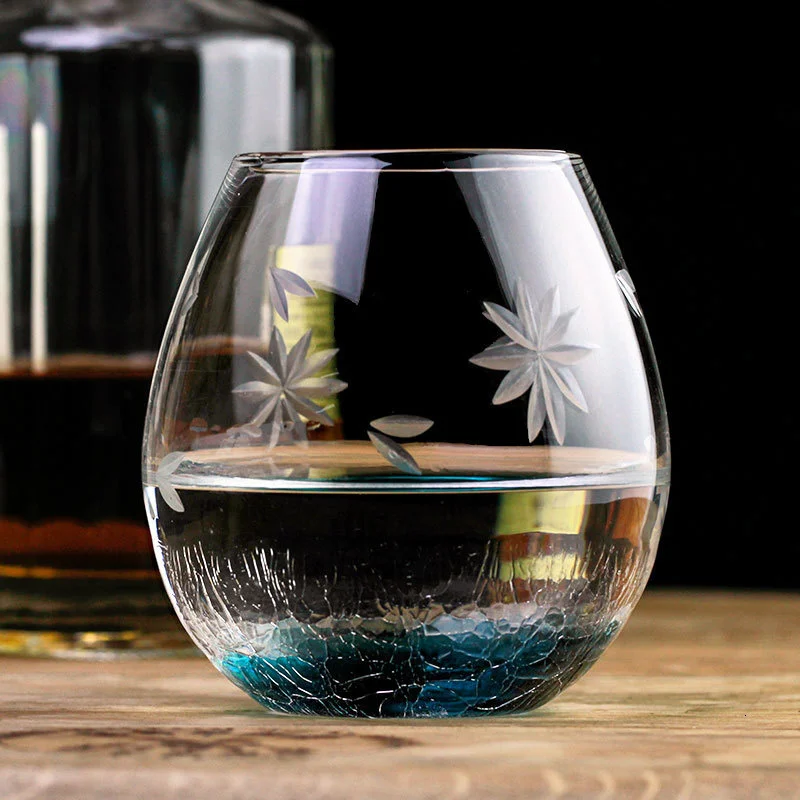 japan-style-blue-ice-cracks-whisky-rock-glass-carve-sakura-patterns-artwork-big-belly-egg-shape-stemless-wine-cup-drinks-tumbler
