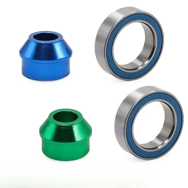 Metal Bearing Adapter and 10x15x4mm Ball Bearing 6893X for TRXS Slash 4X4 Rustler Stampede Upgrade Parts Accessories