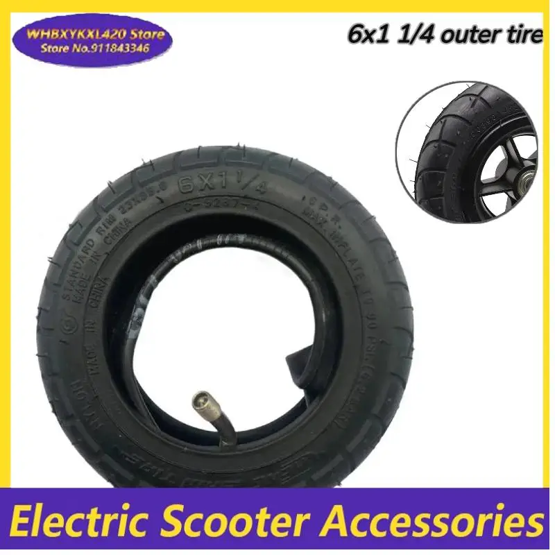 6x1 1/4 Außenreifen für Elektroroller E-Bike 6 Zoll 150MM Roller Motorrad A-Faltrad