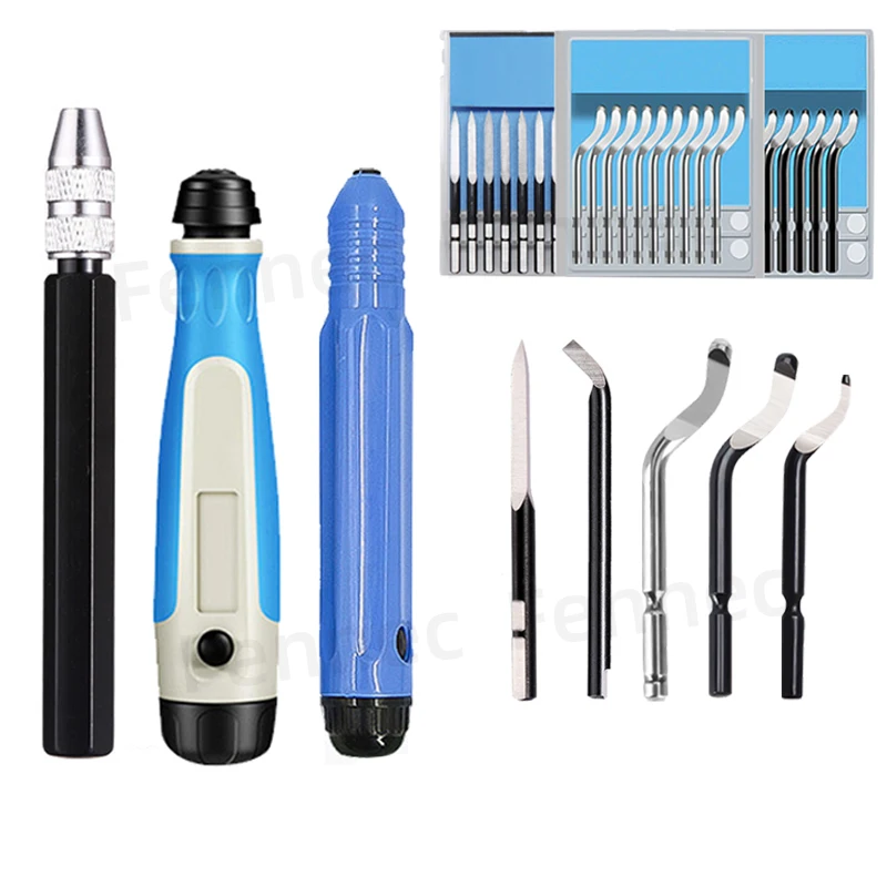 三角形のバリ取りスクレーパーツール、調整可能なトリミングナイフ、ブレード、銅、bd5010、bd6610、bs1010、sc1300、ng1000