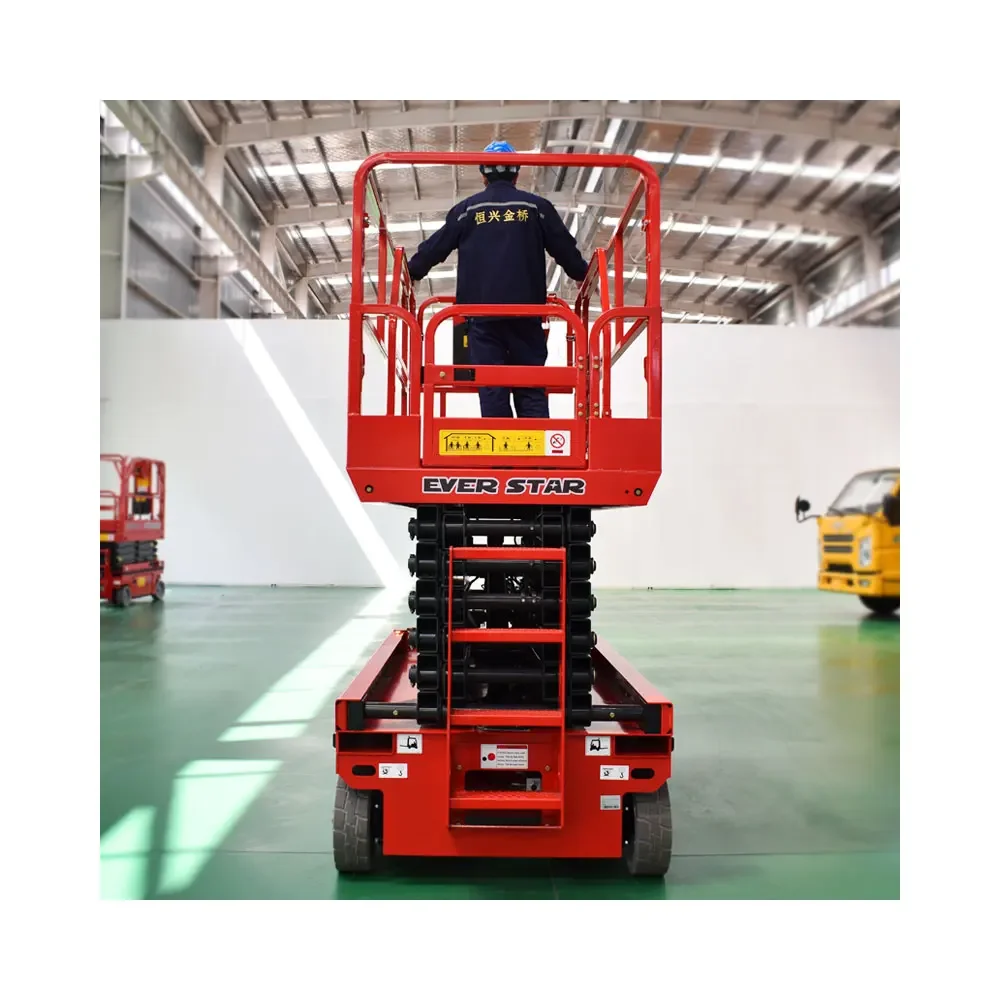 High Quality 14m 230KG Motor Tracked Mobile Aerial Elevating Scissor Lift Work Platform