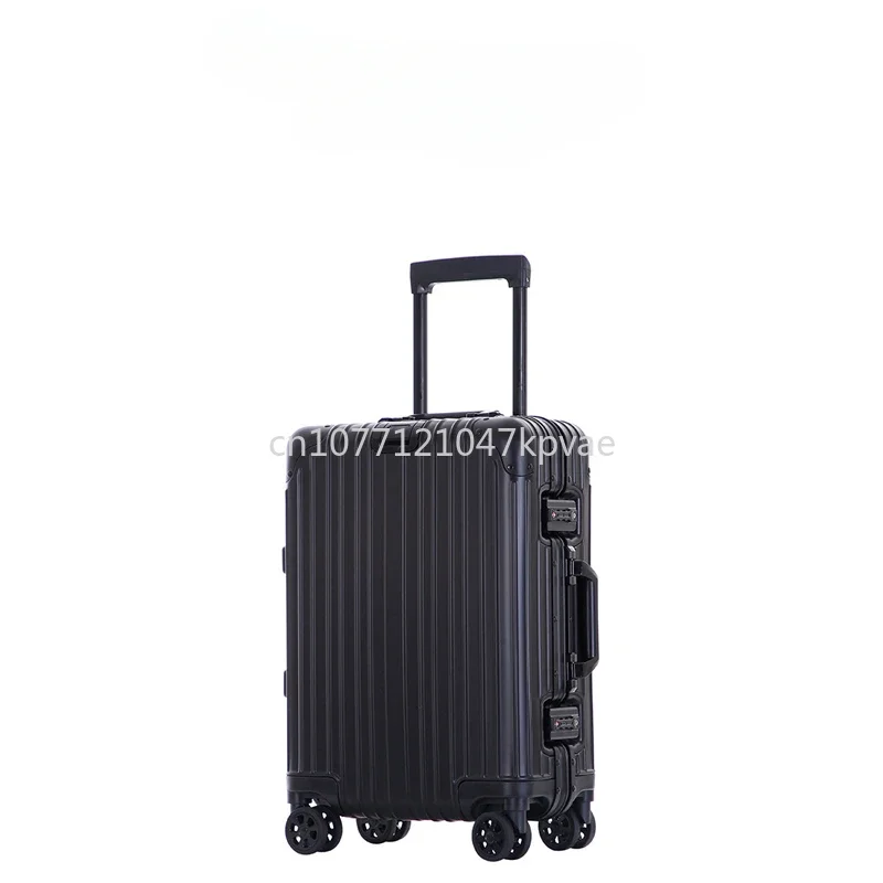 Aluminum suitcase luggage case universal wheel aluminum frame suitcase password box boarding box for men and women.