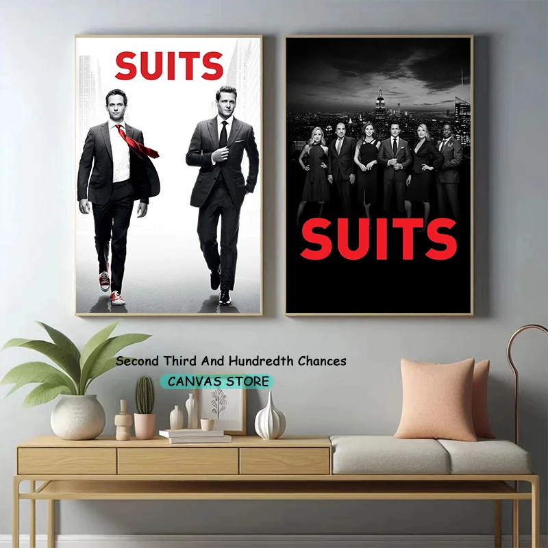 Suits Tv Series Wall Art Tv Show Classic Drama Series Covers Fans Art Poster Canvas Painting Wall Picture Home Living Room Decor