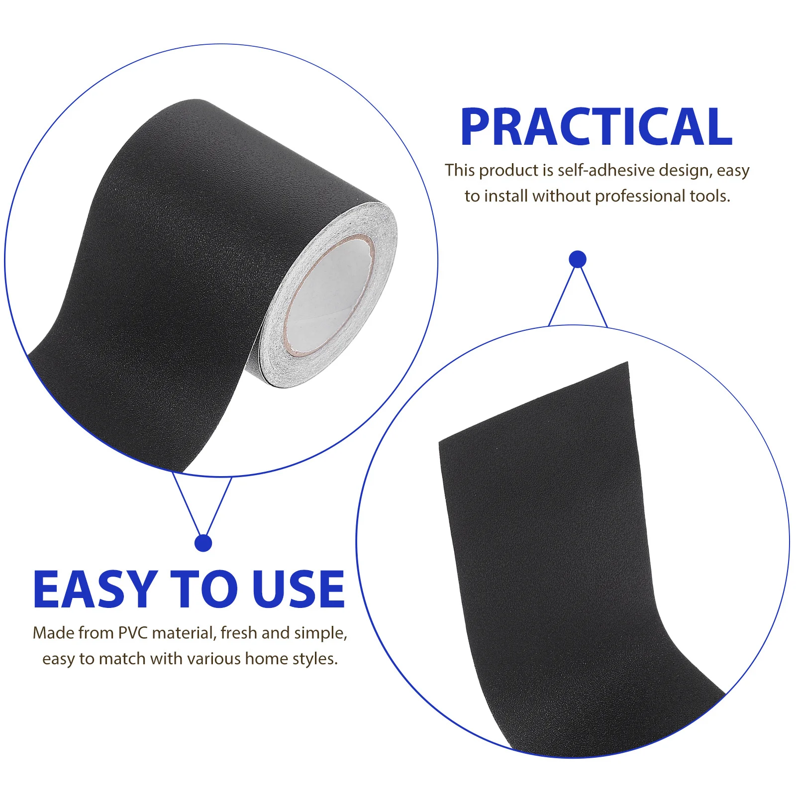 

2pcs 2 Rolls 5 Meters Peel Stick Skirting Board Trim Flexible Wall Base Molding Self-Adhesive Decorative Stickers For Home Wall