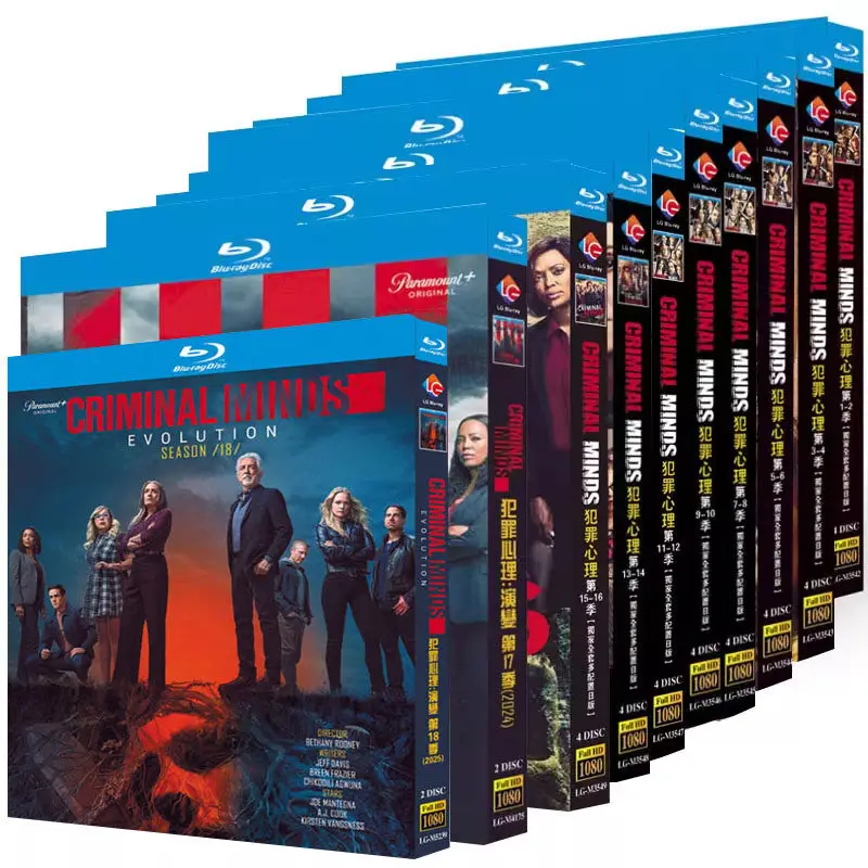

BD Blu-ray Japanese Edition TV Series Criminal Minds Seasons 1–18 36-Disc Box Set