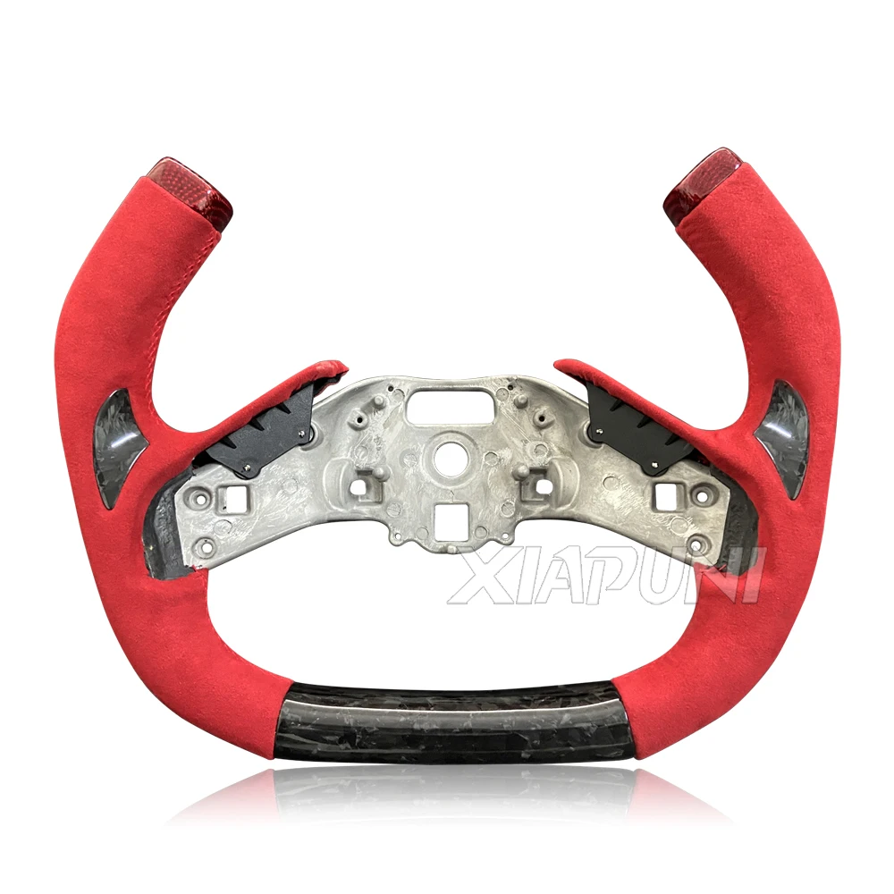 new Customized Steering Wheel For Chevrolet Corvette Chevy Camaro C8 ss 2020-2023 Model Carbon Fiber Yoke Racing Wheel