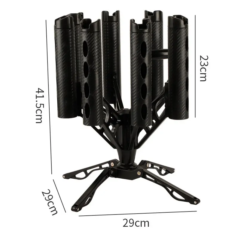 360 Degree Rotating Fishing Rod Holder Rack for Bank Fishing