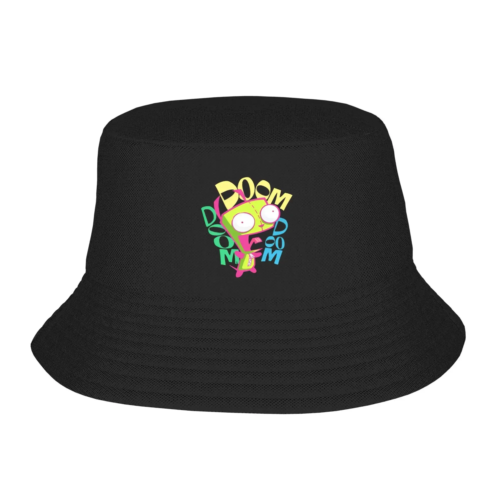 New Invaders Zims Bucket Hat  Streetwear Fisherman Caps For Men Women Casual Travel Hiking Sunscreen Hats Soft Fold Cap，Bucket h