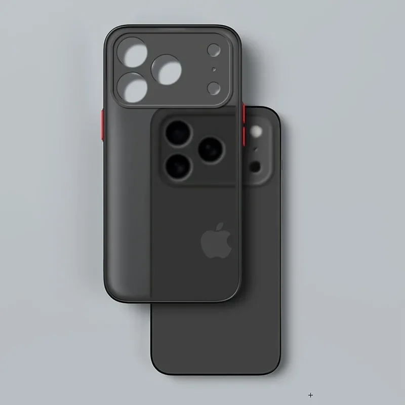 Luxuriöse, durchscheinende Schutzhülle für iPhone 17, 16, 15, 14, 13 Pro Max, stoßfeste Bumper-Hülle für iPhone 17 Pro Max, matte Abdeckung. – Detail 3