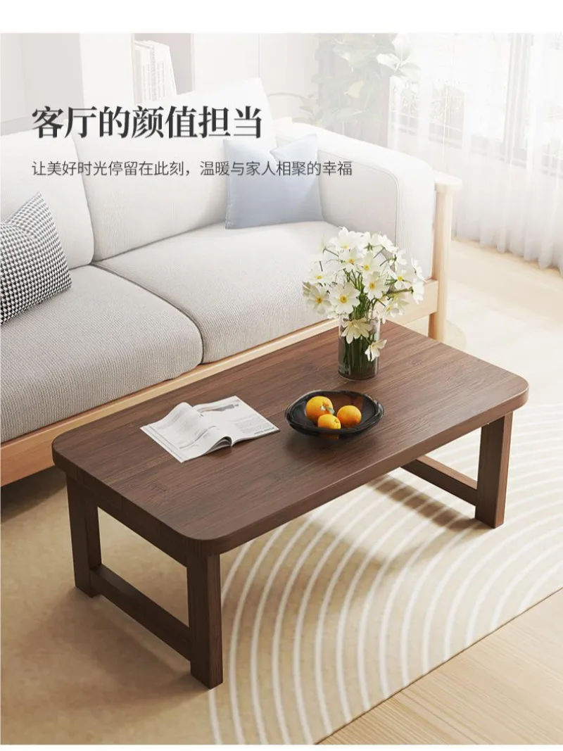 Small household foldable coffee table living room small low table bay window tea table study small table computer table and