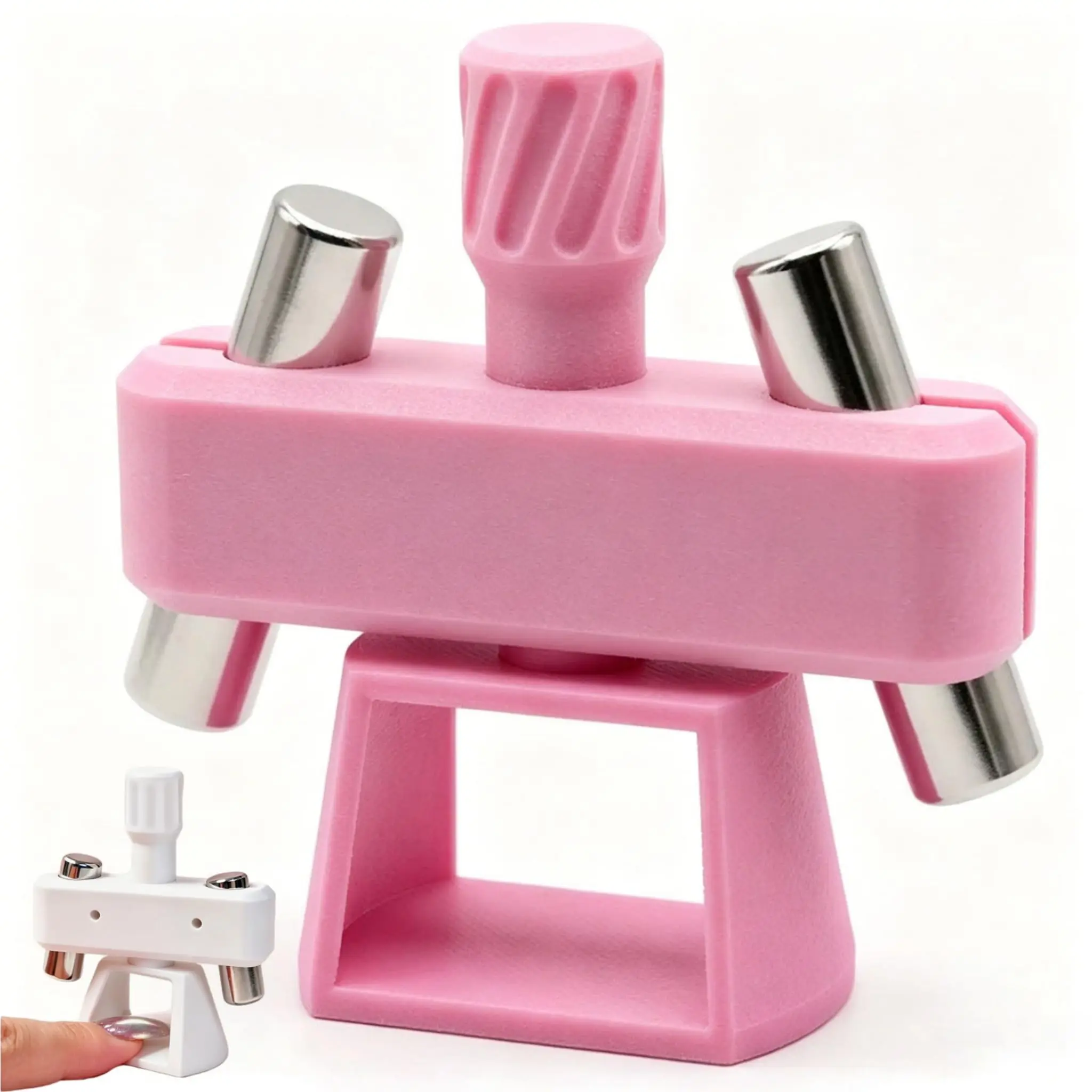 360 °   Outil magnétique rotatif effet œil de chat pour vernis gel, pour un effet de perles de verre larges et brillantes, et un design de finition automatique pour nail art