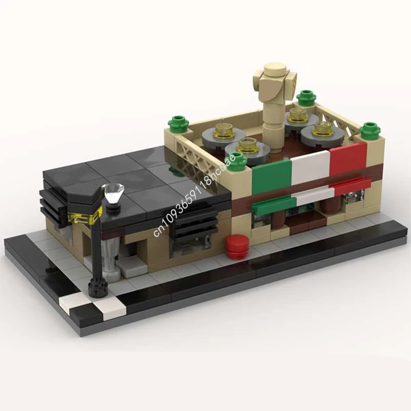 

229pcs MOC Modular Shops 5 Educational Model Building Blocks Christmas Gift Creative Handmade DIY Perfect for Enthusiasts