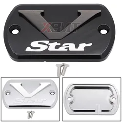 Motorcycle Front Brake Master Cylinder Reservoir Cover Cap For Yamaha V-Star 650 950 1100 1300 XVS650 XVS950 XVS1100 XVS1300