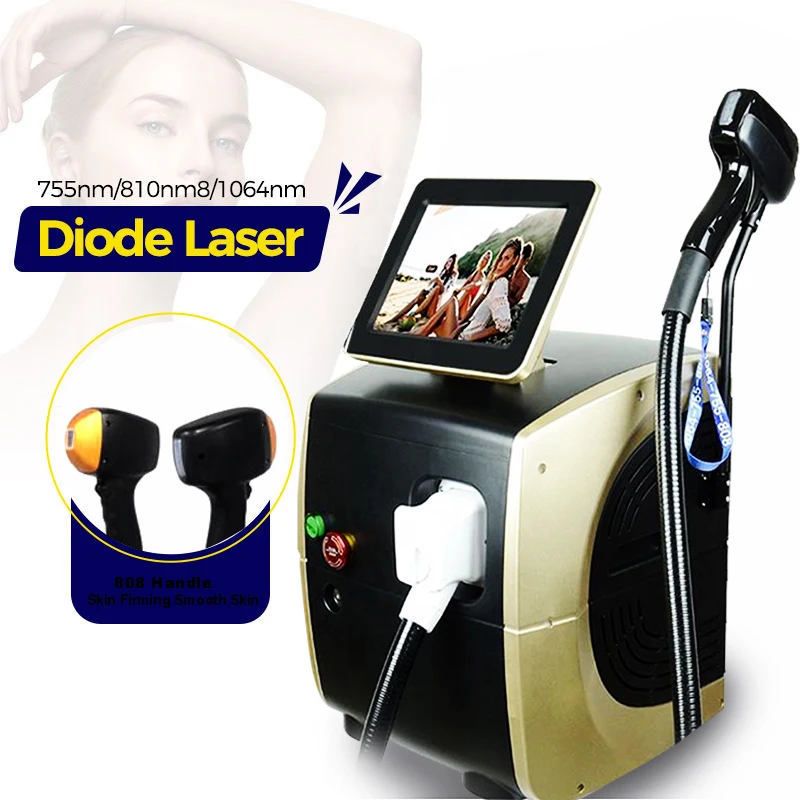 OEM Professional Ice Titanium Platinum Titanium Diode Laser 808 Diode Laser Hair Removal Machine 755 808 1064 nm