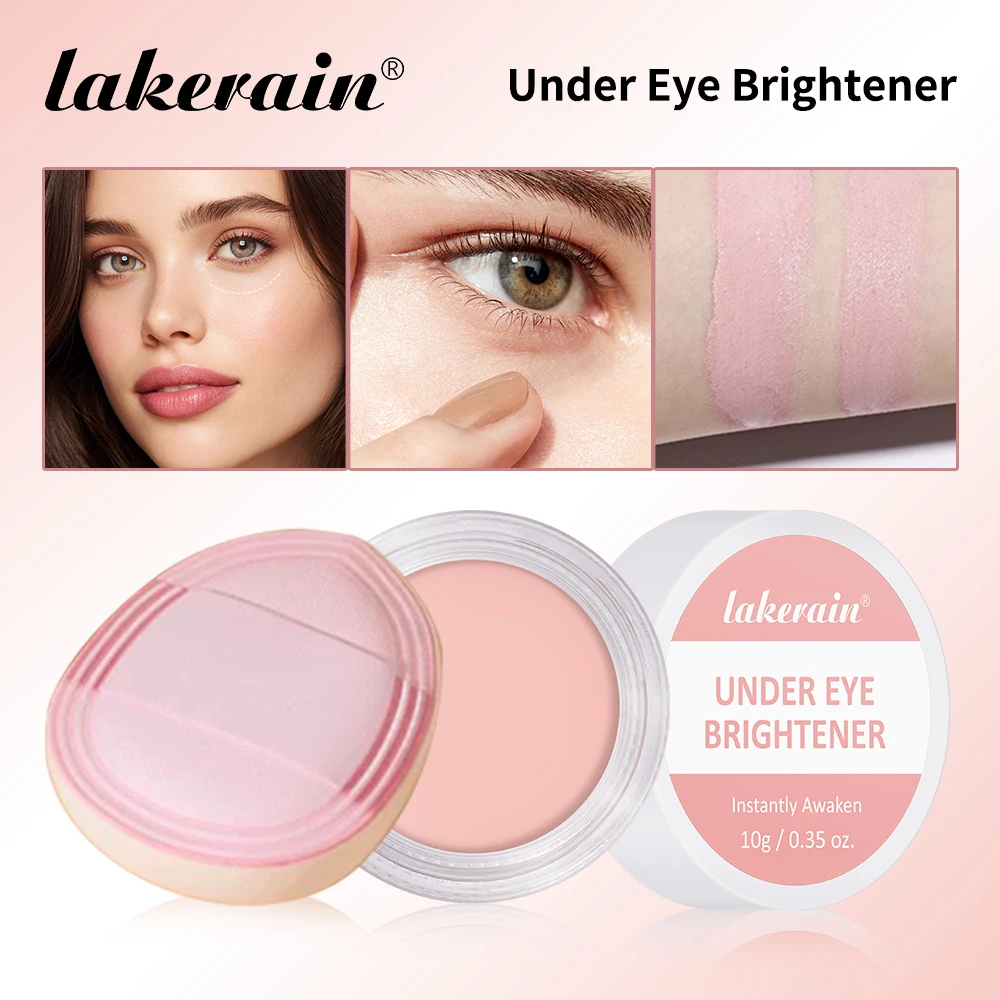 2PCS Creme Corretivo e Contorno com Aplicador em Formato de Dedo, Hidratante de Longa Duração, Cobertura Total, Iluminador para Área dos Olhos, Maquiagem Facial