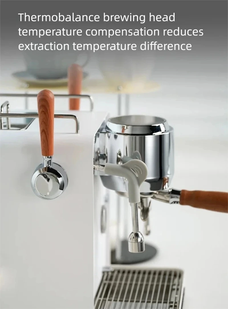 E101 58mm Espresso Machine with PID Semi-automatic Coffee Machine Pressure Gauge & Steam Wand for Home Barista 220V