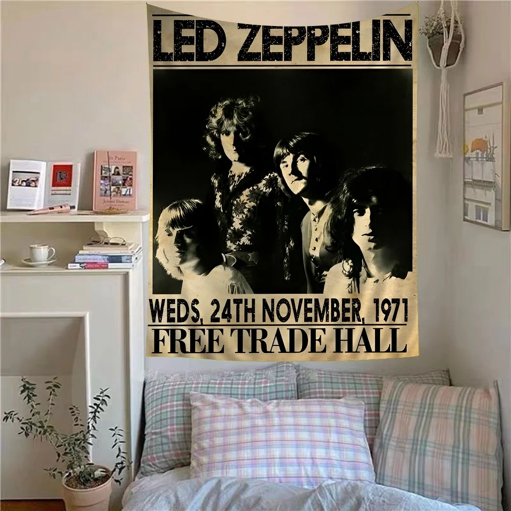 Band L-Led Z-Zeppelin Cool Cartoon Tapestry Bohemian Wall Tapestries Mandala Home Decor