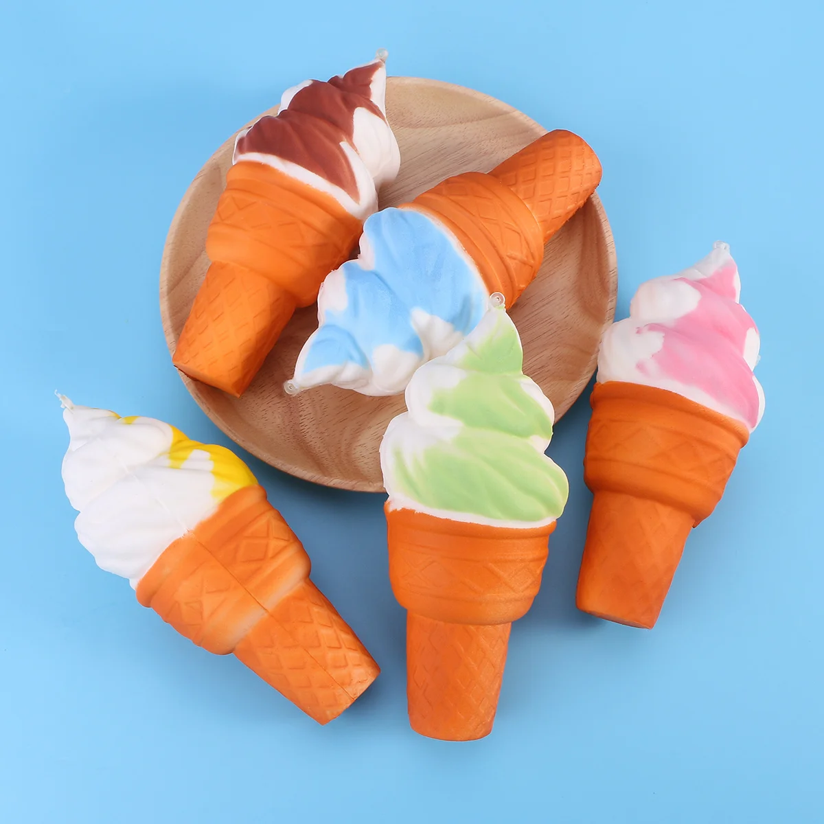 5 قطع كريم حزام الهاتف سحر ضغط الإجهاد المخلص مفتاح سلسلة الديكور لحقيبة اليد الهاتف المحمول متعدد الألوان #6