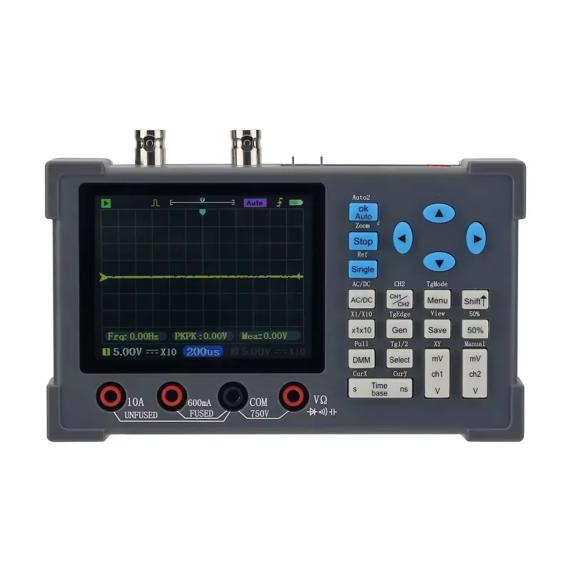 DSO3D12 Digital Oscilloscope 3 in 1 Dual Channel Input Signal Generator 120Mhz Bandwidth 250MSa/s Sampling Rate