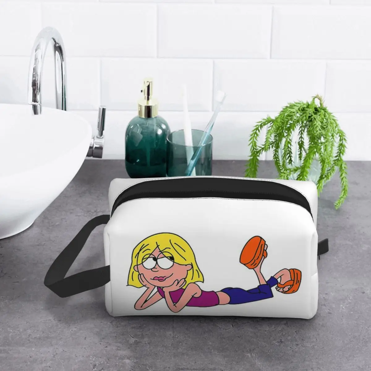 

Косметичка Lizzie Mcguire с мультяшным принтом, органайзер для хранения, дорожный несессер, косметичка для женщин, дорожный пенал для косметики и туалетных принадлежностей