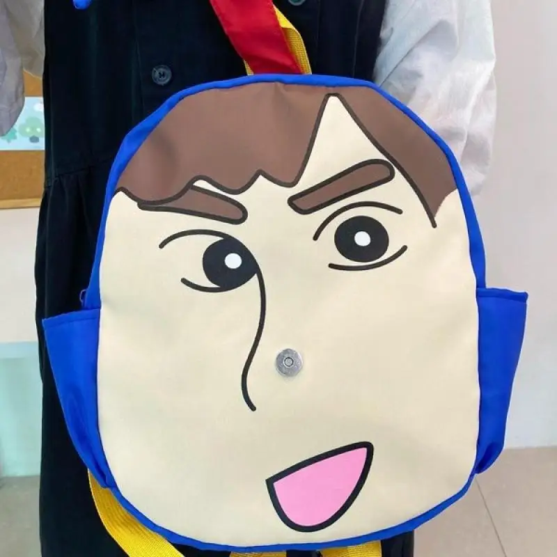 Kawaii Crayon Shin-Chan Anime Hobby Cartoon Shin-Chan Superman Changable Facebook Bag Girly Outing Backpack