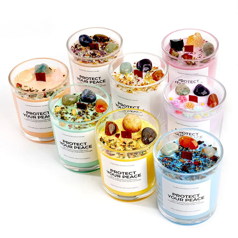 Candela profumata Candela per aromaterapia Candela fatta a mano in cera di soia per regalo souvenir rilassante antistress profumato per la casa