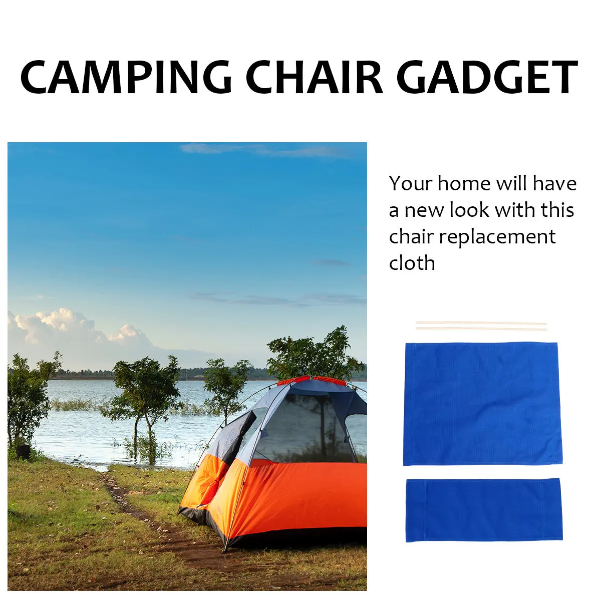 

Прочная холщовая ткань для замены сидений походных стульев, аксессуар для складных сидений для активного отдыха, прочное снаряжение для рыбалки, складные принадлежности