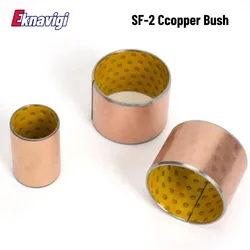 5PCS SF-2 Inner Diameter 8/10/12/14/15/16/18 Boundary Lubricating Bearing Compound Copper Sleeve With Pitting Point Bushing