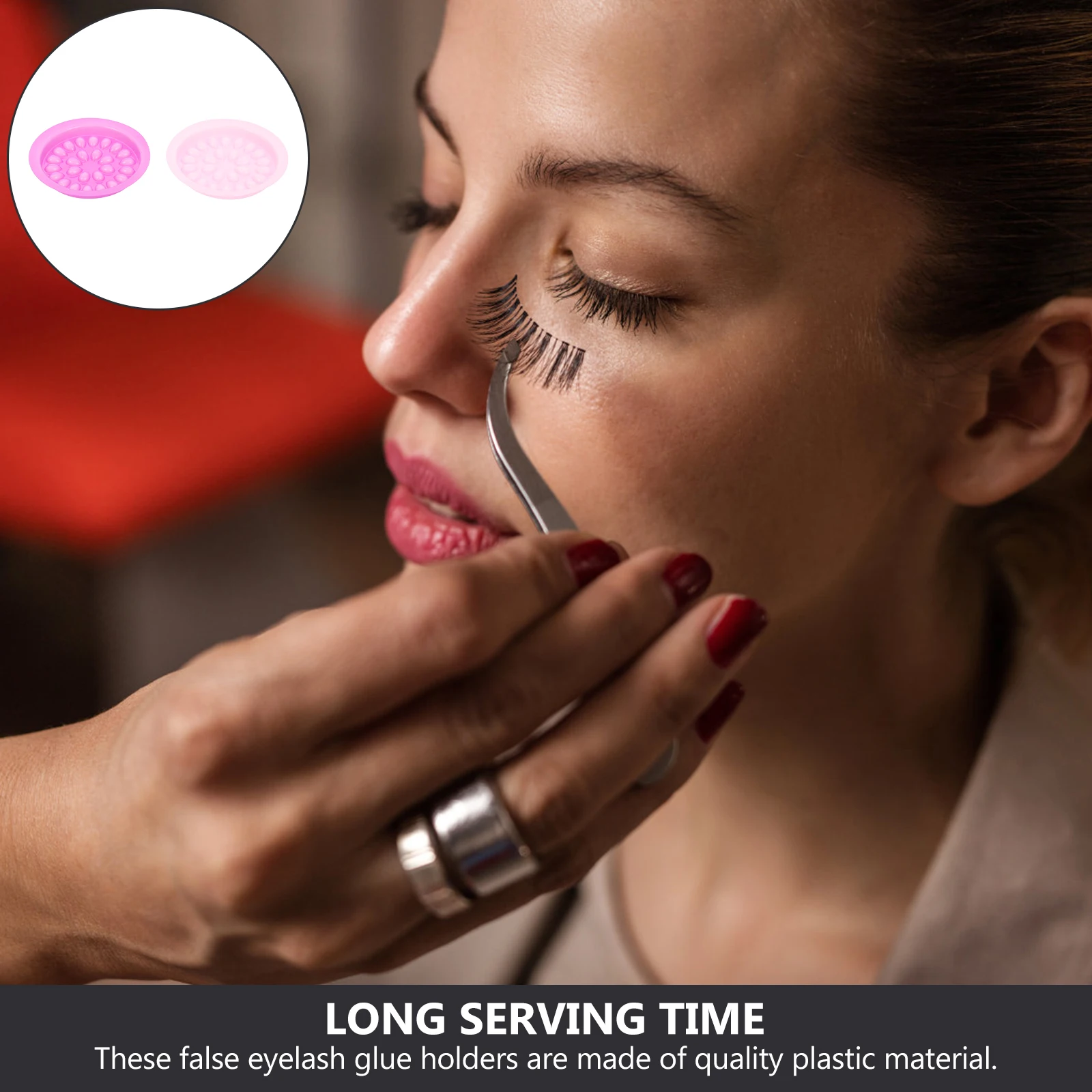 Plateau porte-colle pour cils, 100 pièces, palette Stable pour faux-cils, accessoire d'extension de cils, outil de maquillage professionnel