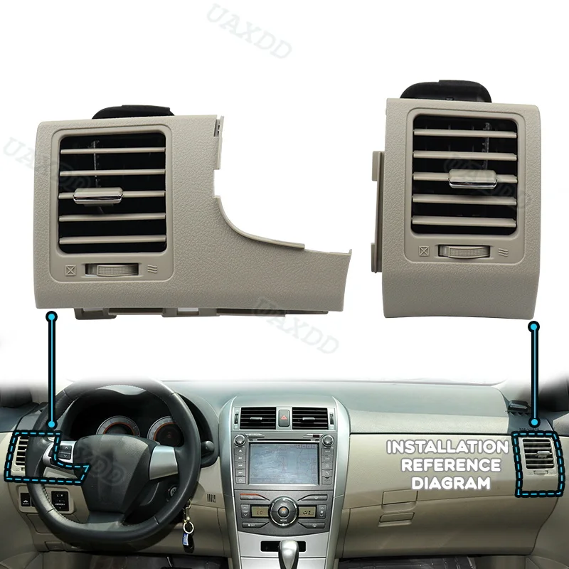 Air Conditioning Assembly AC HVAC Vent Grille Outlet Kit Car Ventilation Equipment Automotive Parts For 2008-2013 TOYOTA Corolla